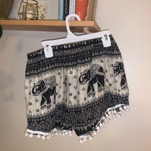 Elephant Fabric Shorts